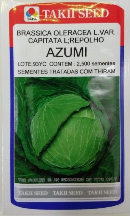 Sementes De Repolho Azumi Takii Seed - 2.500 sementes - Image 2