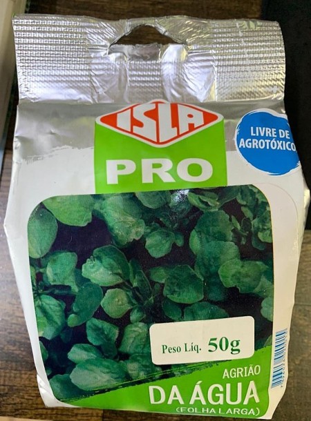 Semente de Agrião da Água Folha Larga 250g - Isla