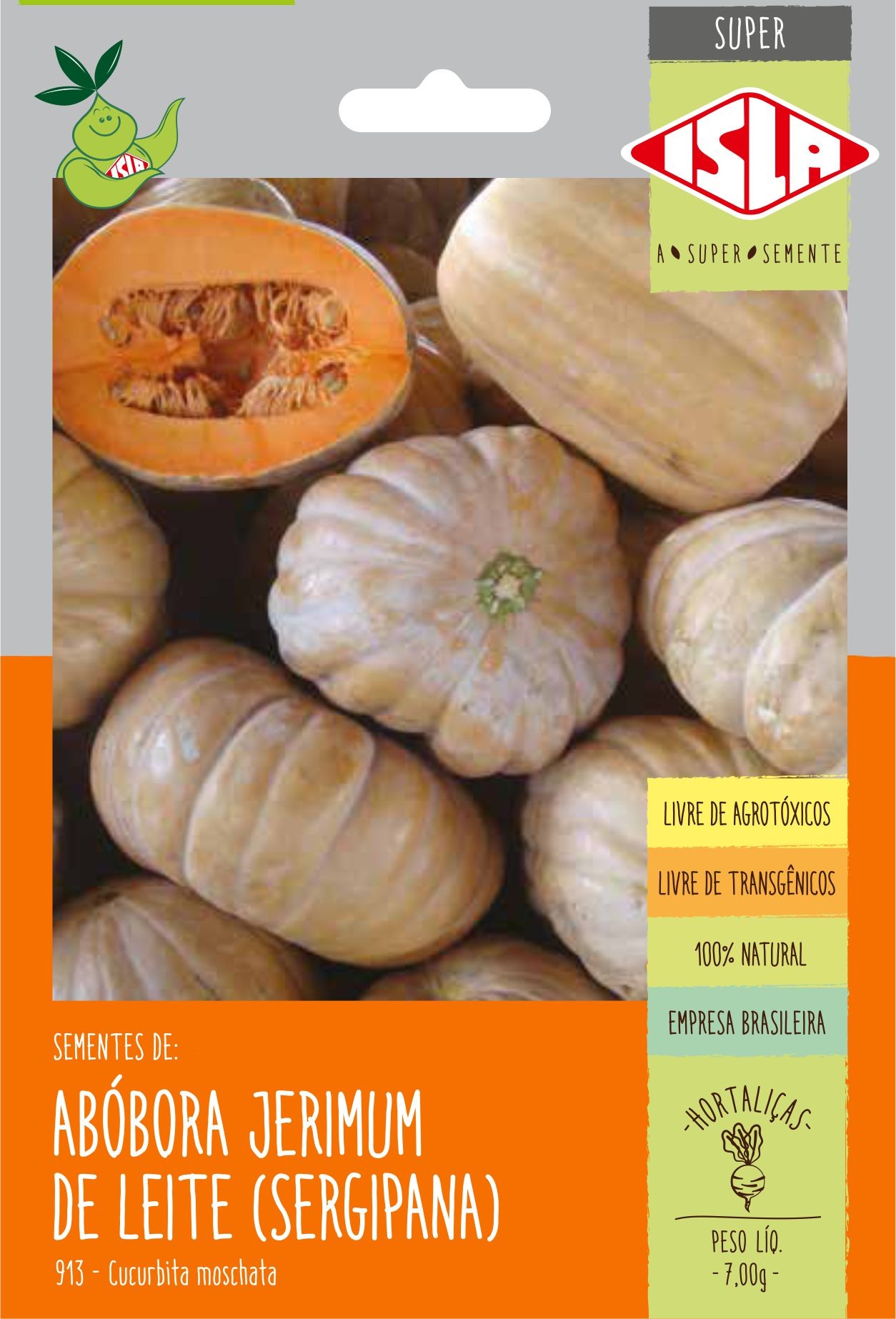 Semente de Abóbora Sergipana Jerimum de Leite - Isla